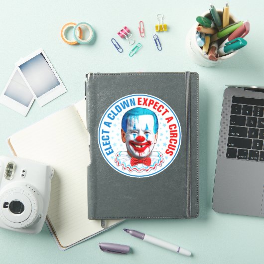 Biden clown gezicht Grappige Biden Pro troef 2024 Sticker (iPad Cover)