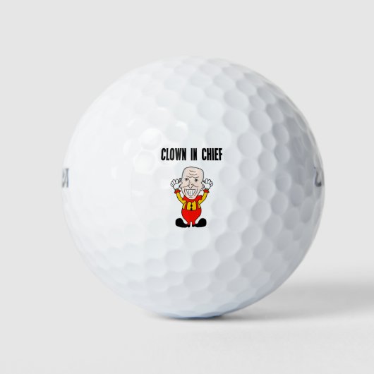 Biden Clown in Chief Golfballen (Voorkant)