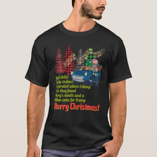 Biden Colonoscopy Meme Kerstmis T-shirt (Voorkant)