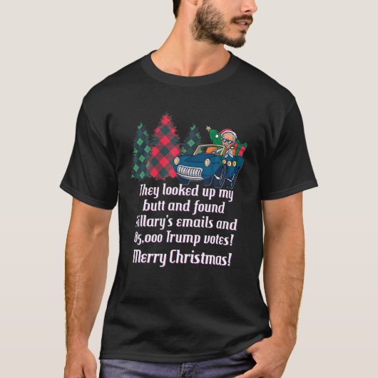 Biden Colonoscopy Meme Kerstmis T-shirt (Voorkant)