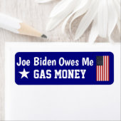 Biden Dankt Me Geld Voor Gas Label (Insitu)