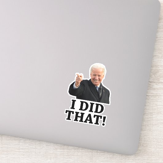 Biden, dat heb ik gedaan. sticker (Detail)