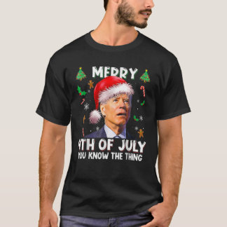 Biden Dazed Merry 4th je weet wat... T-shirt
