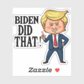 Biden deed dat Joe Biden Sticker (Vel)