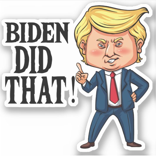 Biden deed dat Joe Biden Sticker (Voorkant)