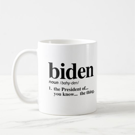 Biden Definitie Koffiemok (Links)