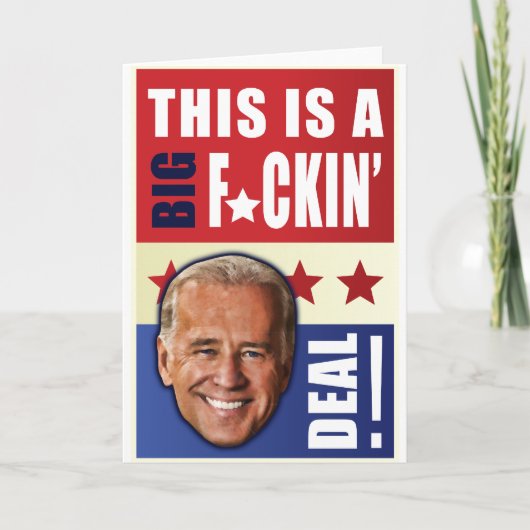 Biden - dit is een Grote Overeenkomst F'n! Kaart (Voorkant)