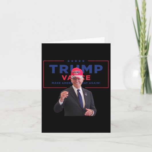 Biden Draag Mega Pet Trump Vance Make American Gre Kaart (Voorkant)