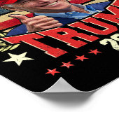 Biden draagt Trump rood Pet Shirt Funny Trump 2024 Poster (Hoek)