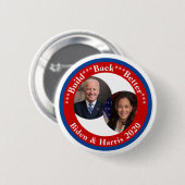 Biden en Harris - Bouwen beter 2020 Ronde Button 5,7 Cm (Voorkant /achterkant)