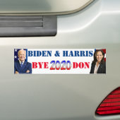 Biden en Harris Bye-Don Anti Trump Bumpersticker (Op auto)