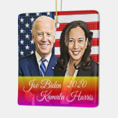 Biden en Harris Keepomwille Souvenir 2020 Keramisch Ornament (Links)