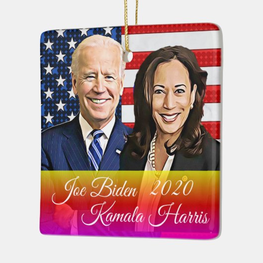 Biden en Harris Keepomwille Souvenir 2020 Keramisch Ornament (Links)