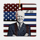 Biden en Harris Keepomwille Souvenir 2020 Keramisch Ornament (Achterkant)