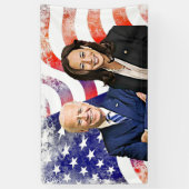 Biden en Harris Outdoor Spandoek (Verticaal)