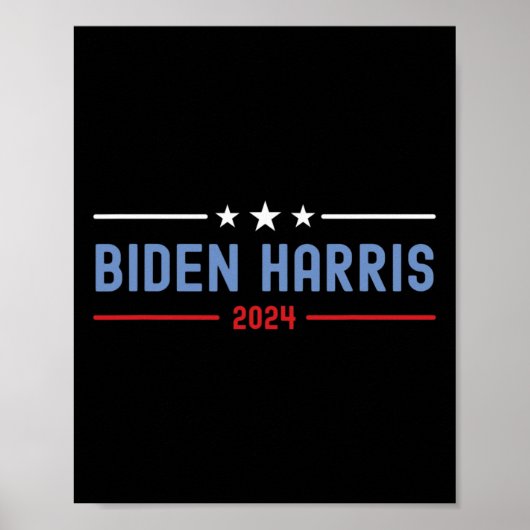 Biden en Harris stemmen voor presidentsverkiezinge Poster (Voorkant)