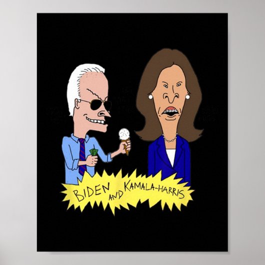 Biden en Kamala-Harris parodie Poster (Voorkant)