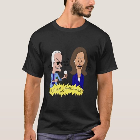 Biden en Kamala-Harris parodie T-shirt (Voorkant)