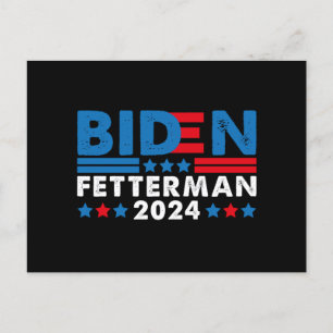 Biden Fetterman 2024 Briefkaart