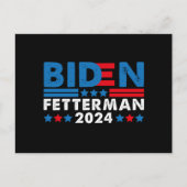 Biden Fetterman 2024  Briefkaart (Voorkant)