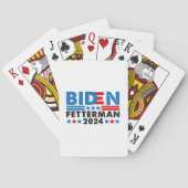 Biden Fetterman 2024  Pokerkaarten (Achterkant)