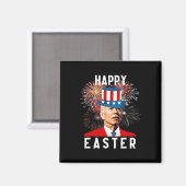 Biden Gelukkig Pasen Voor Grappig 4 Juli Magneet (Voorkant / Achterkant)