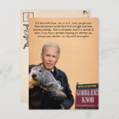 Biden Groundhog Day Briefkaart (Voorkant / Achterkant)
