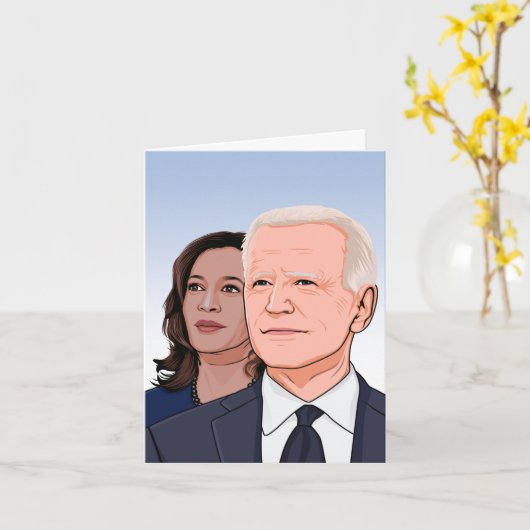 BIDEN HARRIS: 1.20.21. KAART (Gele Bloem)