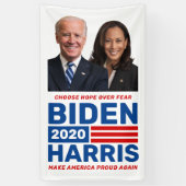 Biden Harris 2020 - Aangepaste Campagne achtergron Spandoek (Verticaal)