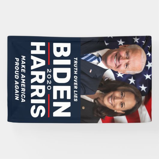 Biden Harris 2020 Aangepaste Campagnebanners Spandoek (Horizontaal)
