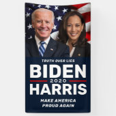 Biden Harris 2020 Aangepaste Campagnebanners Spandoek (Verticaal)