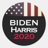 BIDEN HARRIS 2020 Americana Campagne Ronde Sticker (Voorkant)