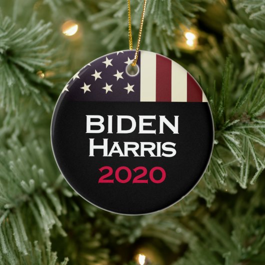 BIDEN HARRIS 2020 Amerikaanse vlag Keramisch Ornament (Boom)