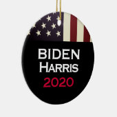BIDEN HARRIS 2020 Amerikaanse vlag Keramisch Ornament (Rechts)