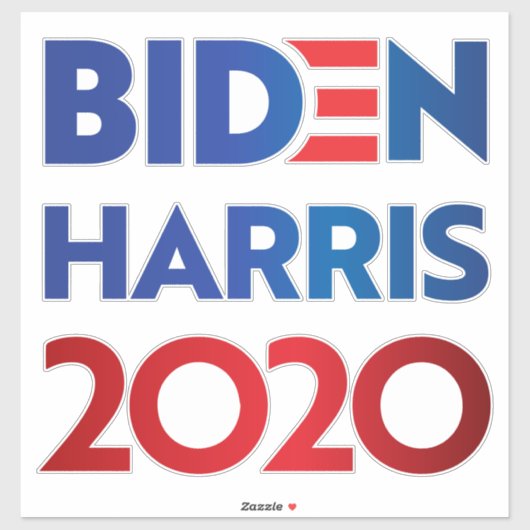 Biden Harris 2020 Anti-Trump Anti-Rasisme Bumper Sticker (Vel)