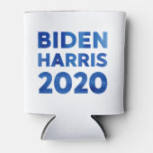Biden Harris 2020 blauw waterverf tekst Blikjeskoeler (Voorkant)