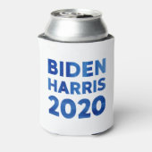 Biden Harris 2020 blauw waterverf tekst Blikjeskoeler (Blikje Achterkant)