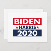 BIDEN HARRIS 2020 BRIEFKAART (Voorkant / Achterkant)