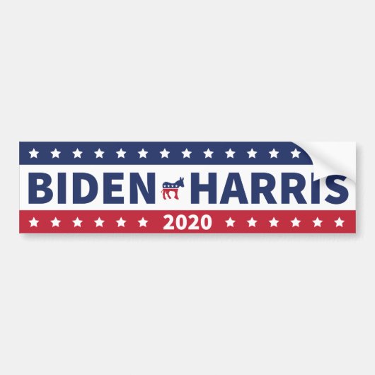 Biden Harris 2020 Bumpersticker (Voorkant)