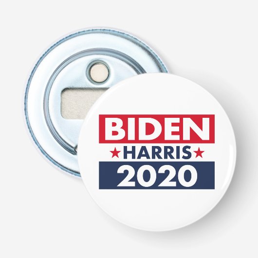 BIDEN HARRIS 2020 BUTTON FLESOPENER (Voorkant)