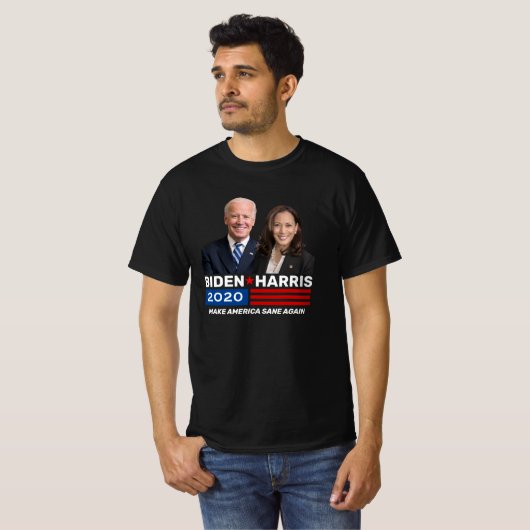 Biden Harris 2020 Campaign Dark Rally T-shirts (Voorkant volledig)