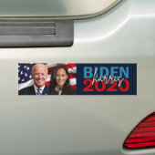 Biden Harris 2020 Campaign met patriottische foto Bumpersticker (Op auto)