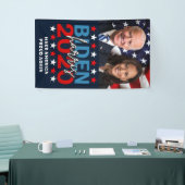 Biden Harris 2020 Campaign Patriottic Photo Spandoek (Beurs)