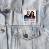 Biden Harris 2020 Collectible Buttonnen van de Cam Vierkante Button 5,1 Cm (In situ)