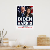 Biden Harris 2020 Collectible Campaign Foto Poster (Keuken)
