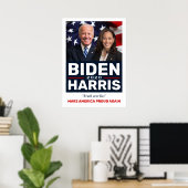 Biden Harris 2020 Collectible Campaign Foto Poster (Thuiskantoor)