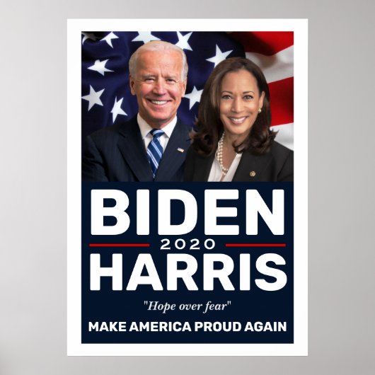 Biden Harris 2020 Collectible Keepomwille Foto Poster (Voorkant)