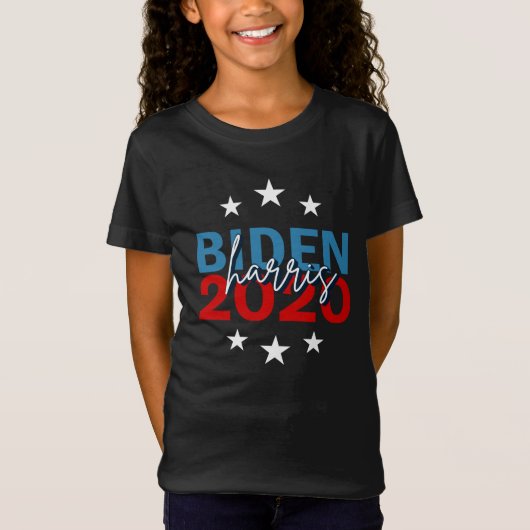 Biden Harris 2020 Democraten Meisjes Cool Campaign T-shirt (Voorkant)