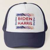 Biden Harris 2020 Democratie staat op de stembus Trucker Pet (Voorkant)