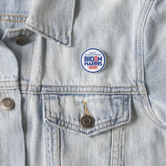 BIDEN HARRIS 2020: Eenheid over sector Ronde Button 3,2 Cm (In situ)